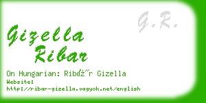 gizella ribar business card